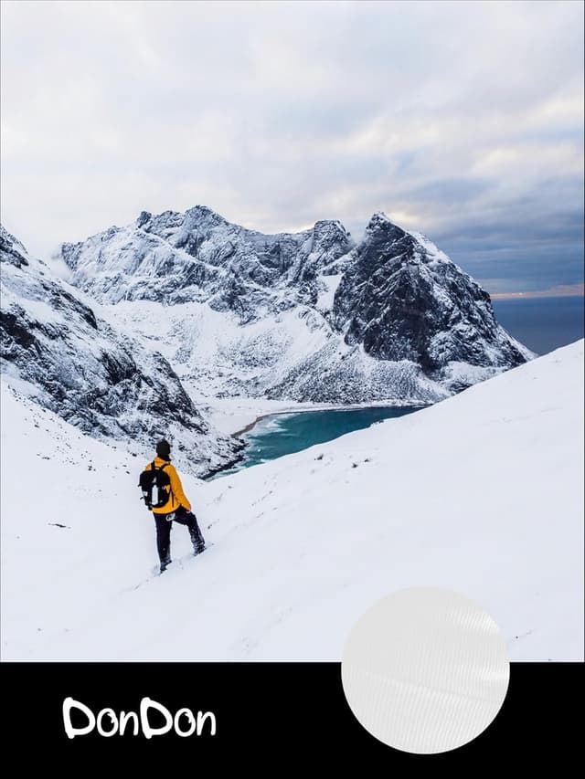 Detalle de DonDon Mütze Wintermütze Beanie für Herren & Damen – klassisches Design