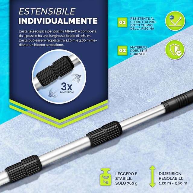 Thumbnail 4 de tillvex Asta telescopica 3,60 m