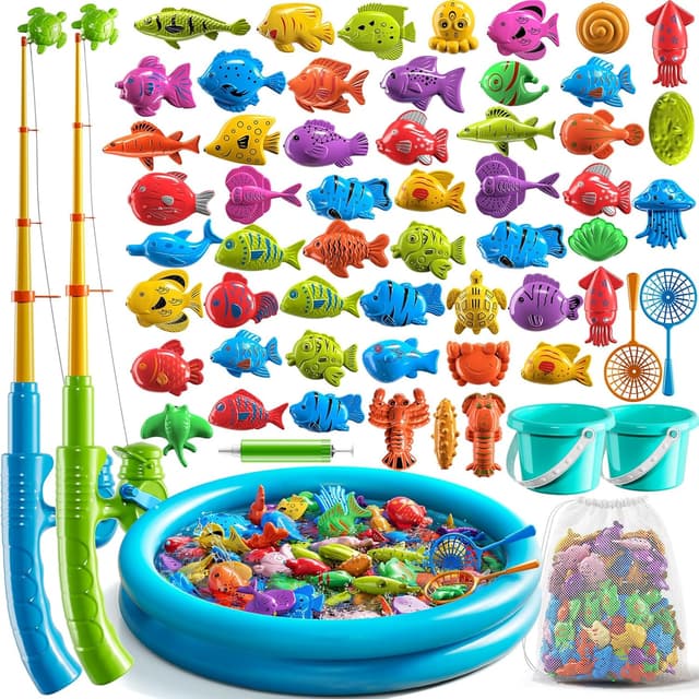 Imagen de NIPLOOOW Pool Fishing Toy Set for Kids 3 🎣 en OfertitasTOP