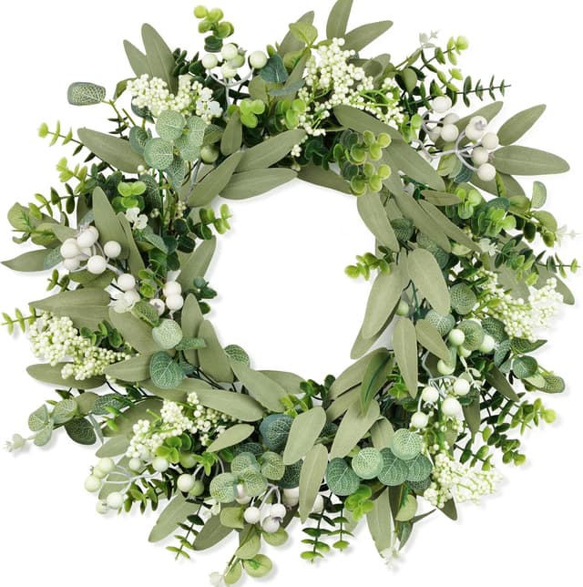 Detalle de 50 cm eucalyptus door wreath for front door