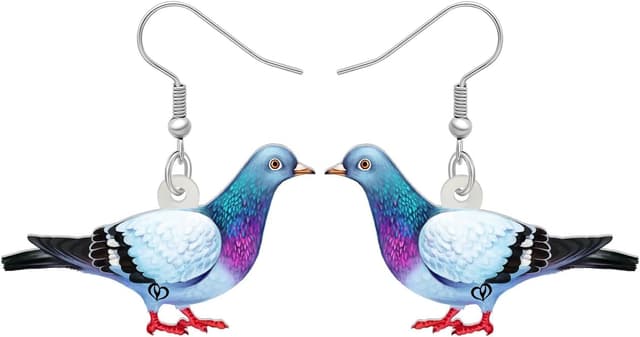 Thumbnail 6 de YAYAKO aretes paloma acrílico ligero