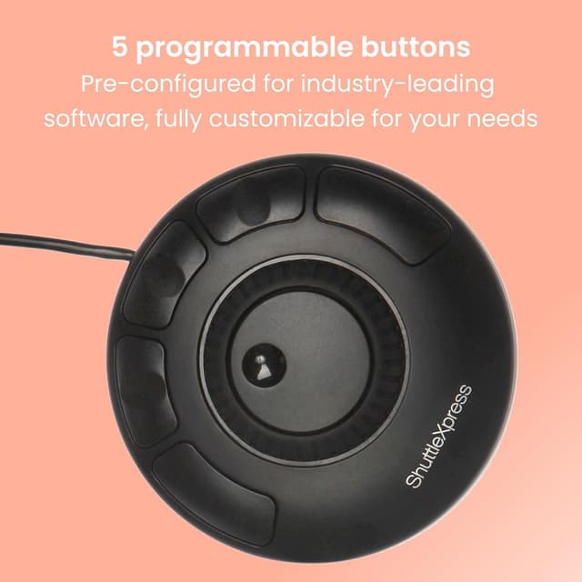 Thumbnail 6 de Contour Multimedia Controller Xpress - Black: controller multimediale con jog e tastiera/mouse integrati