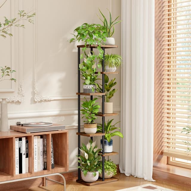 Detalle 2 de Bamworld 7 Tier Plant Stands Metal