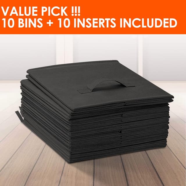 Thumbnail 6 de Criusia 11-Inch Fabric Storage Cubes for Shelves