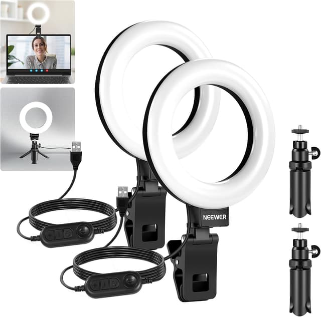 Detalle de NEEWER BR60 5 inch ring light 2 pack