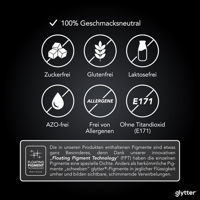 Thumbnail 6 de Glytter Glitzerpulver für Getränke in Pink – essbares Glitzerpuder für Drinks & Flüssigkeiten