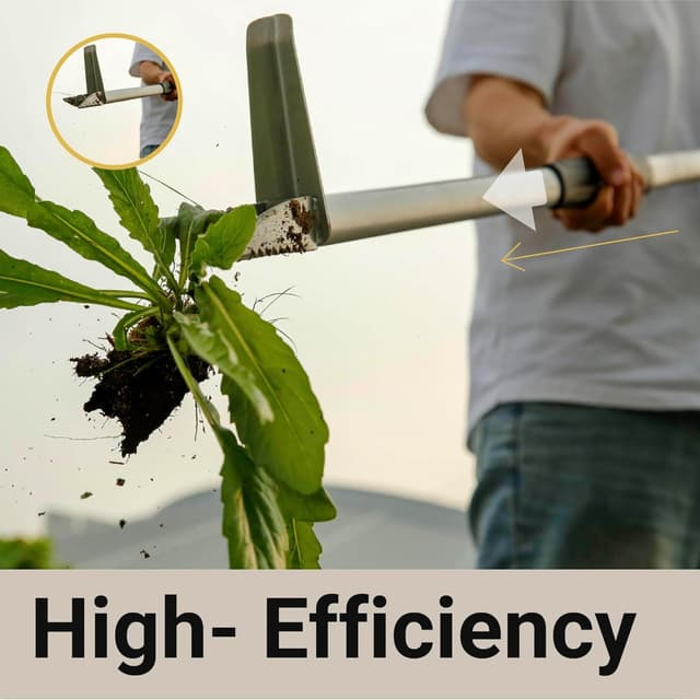 Detalle de Wurzberge Garden Weed Remover Tool – stand-up root puller for dandelions, thistles & nettles