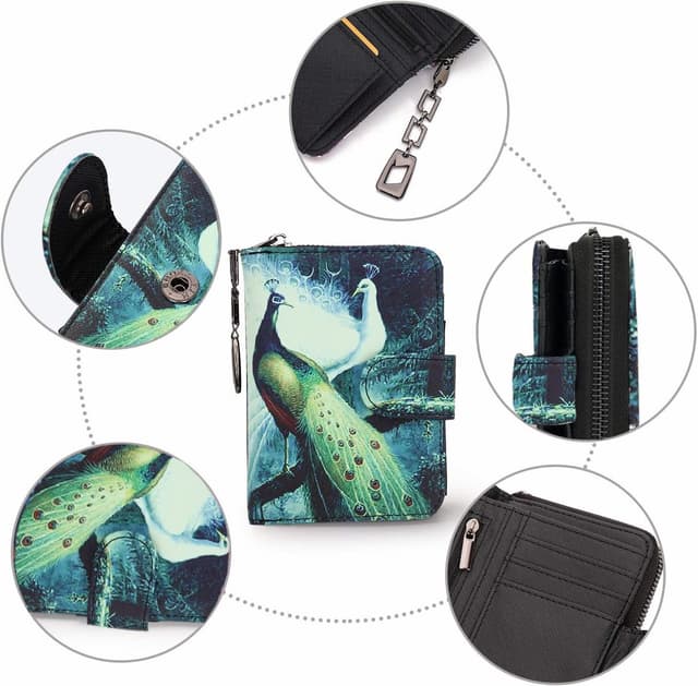 Detalle 2 de Portafoglio donna con cerniera piccolo 10,2