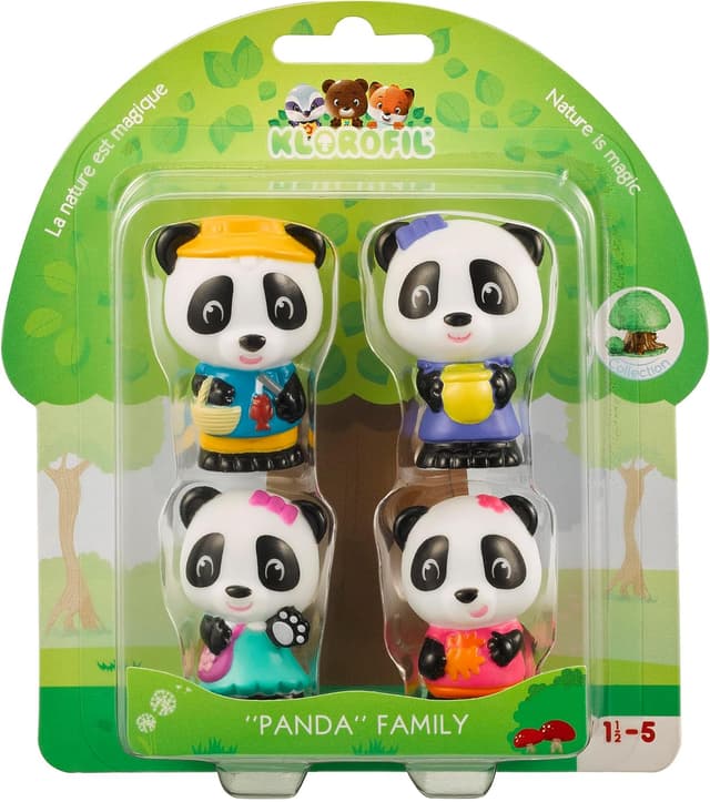 Detalle de Klorofil Panda Family 4 personnages