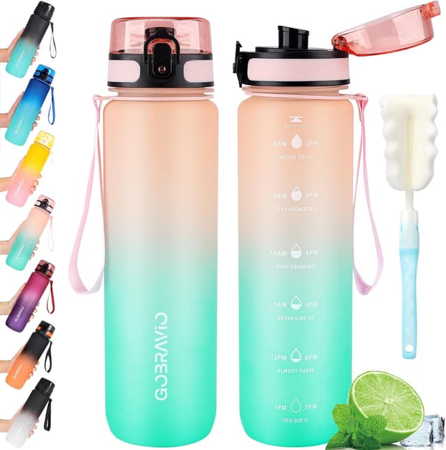 Thumbnail 6 de Gobravio 1L leakproof sports water bottle