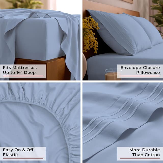Thumbnail 4 de Mellanni Iconic Queen Sheet Set 4-Piece
