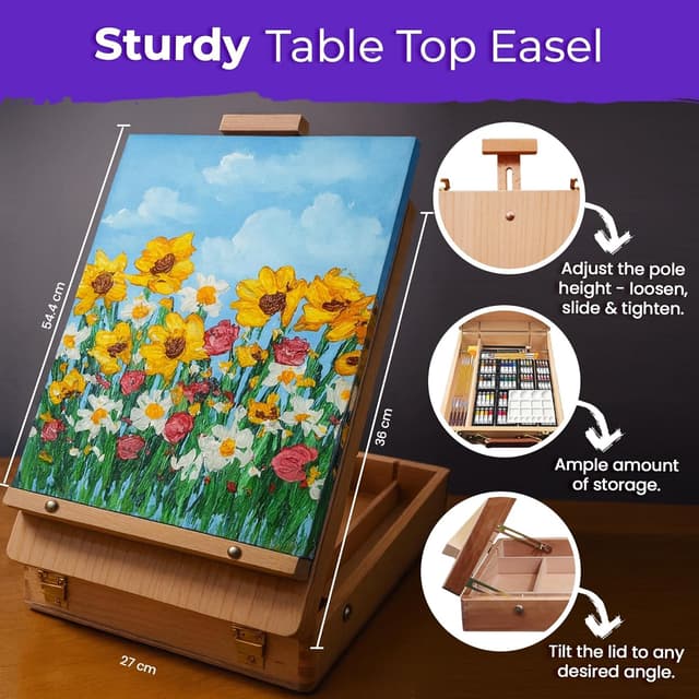 Detalle de Chalkola Acrylic Painting Kit, 95-piece