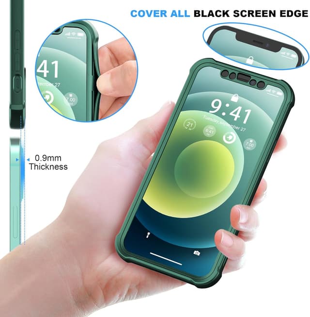 Detalle 2 de ORETECH Funda iPhone 12 360° 2x Protector 🛡