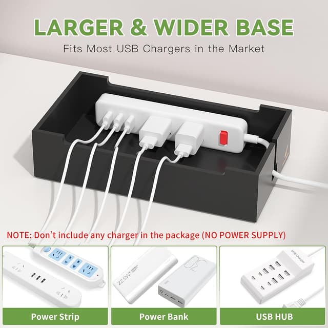 Thumbnail 5 de Pezin & Hulin Charging Station Bamboo cable organiser for multiple devices