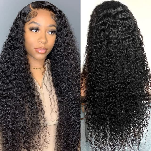 Detalle 2 de Tipiuli Deep Wave Lace Front Wig 26in