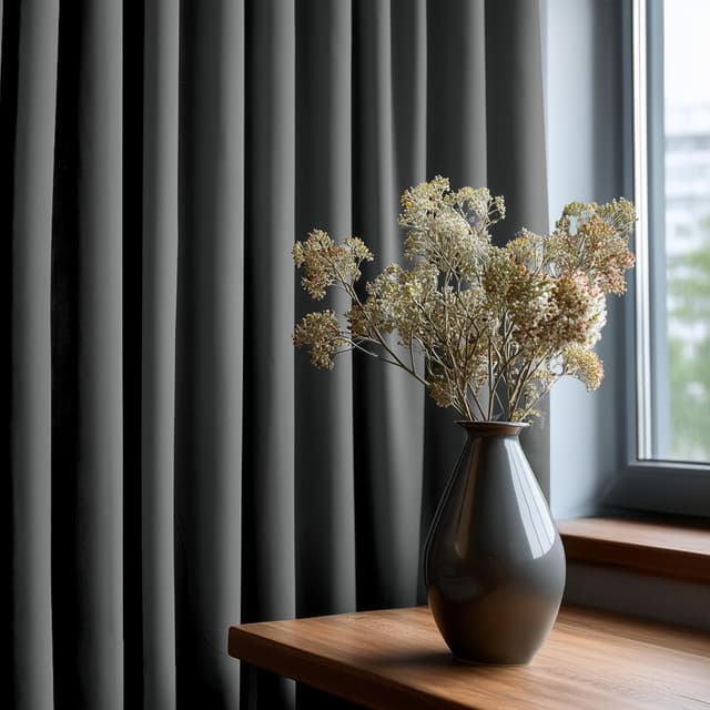 Thumbnail 5 de Deconovo Gardinen Extra Breite 245x200 Dunkelgrau