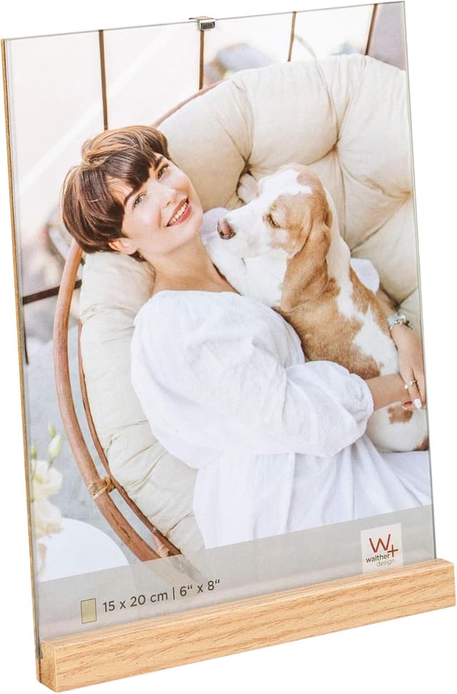 Detalle 2 de walther design Cadre Photo Naturel 10 x 15 cm en bois (Portrait Simplicity YQ015P)