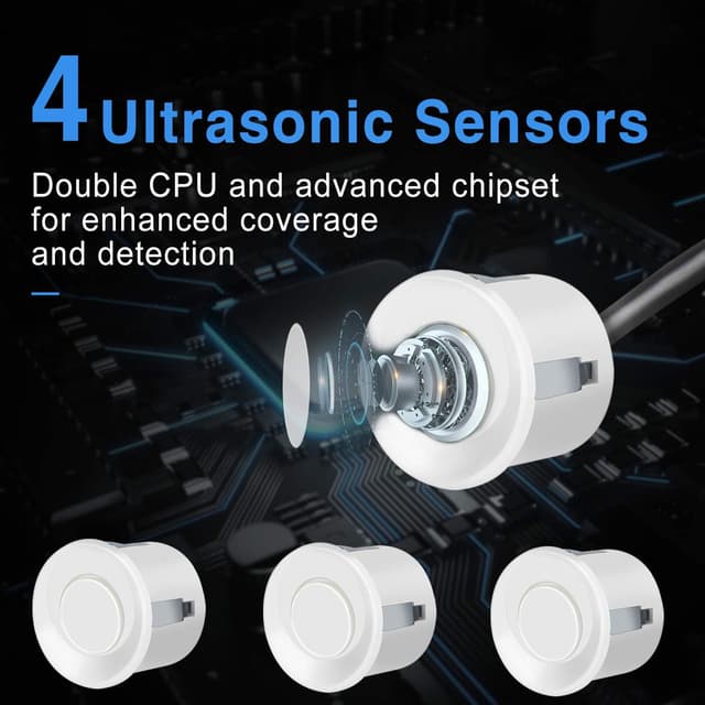 Detalle de Kit sensori parcheggio auto 4 Aolead