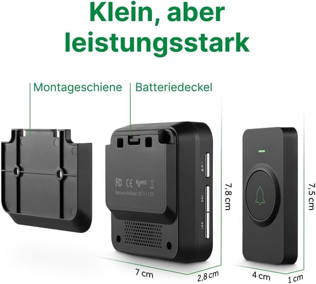 Thumbnail 4 de AVANTEK BA-11 kabellose Türklingel 300 m