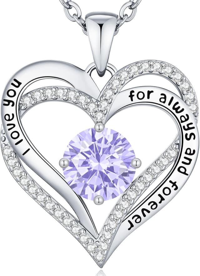 Detalle de CDE Herz Halskette Damen 925 Sterling Silber