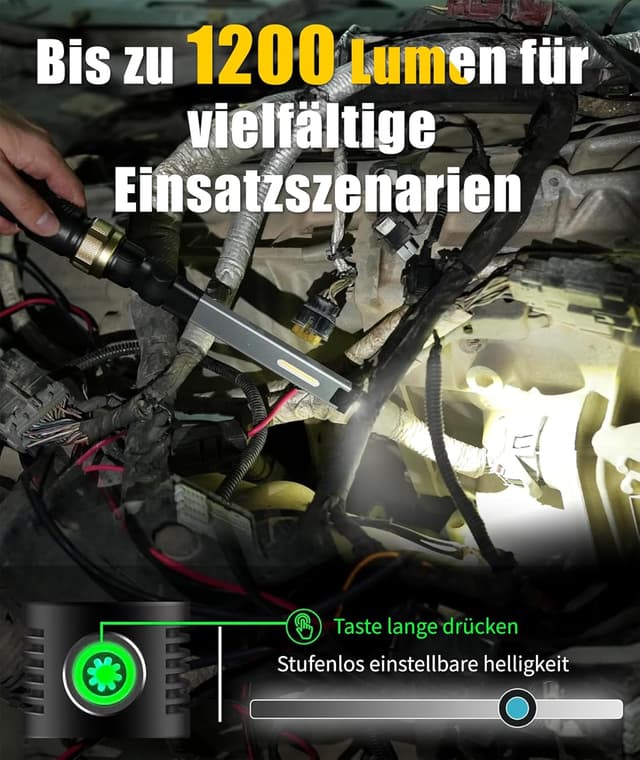 Thumbnail 4 de HOTLIGH Werkstattlampe Arbeitsleuchte 5000 mAh 🔦