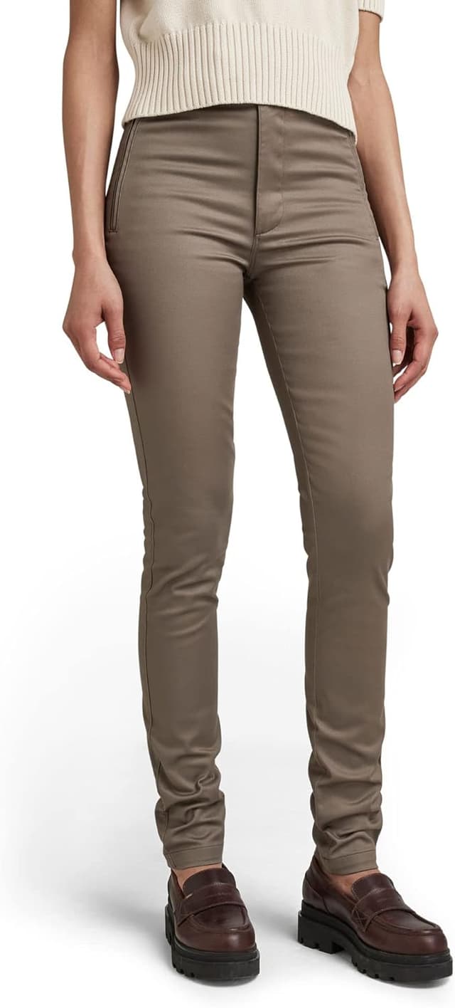 Detalle de G-STAR Damen Weld High Skinny Chino – hoher Bund mit Reißverschlusstaschen