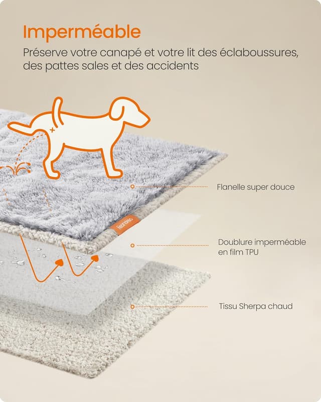 Thumbnail 2 de Feandrea Couverture Chien Hydrofuge 229 x 203 cm