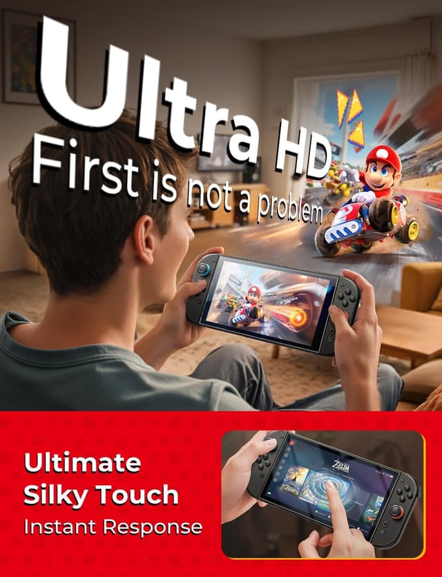 Thumbnail 5 de MAGIC JOHN 2 Pack Screen Protector for Nintendo Switch 7.9"