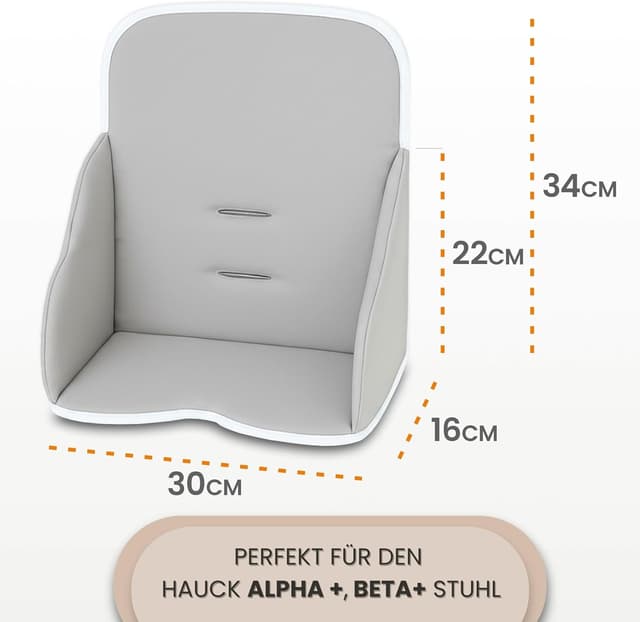 Thumbnail 1 de Housse chaise haute bébé 35x30x17 Gris