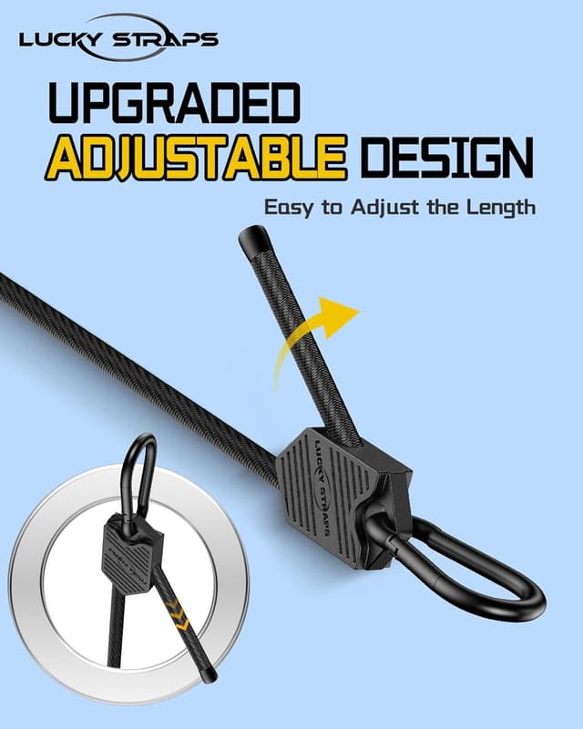 Thumbnail 1 de Adjustable Carabiner Bungee Cords 48 in