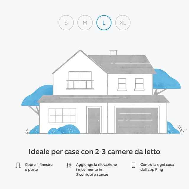 Detalle de Kit Ring Alarm – L: sistema di allarme fai da te con app Ring e compatibile con Alexa
