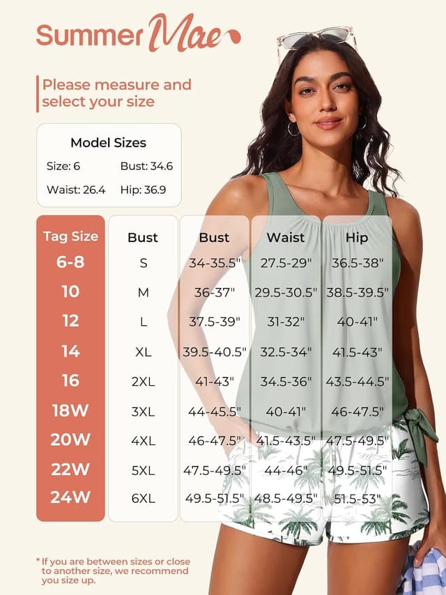 Thumbnail 4 de Summer Mae Blouson Tankini swimsuit with shorts