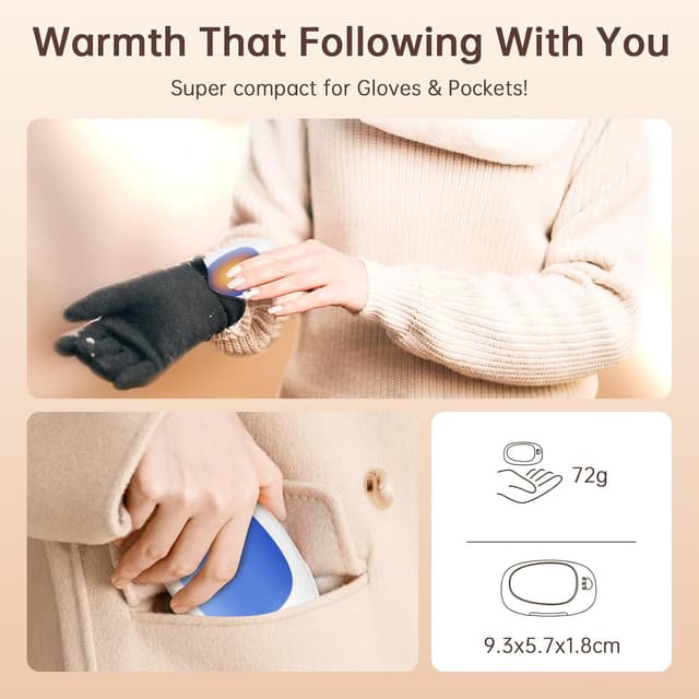 Thumbnail 1 de Jonwall Scaldamani ricaricabili 2 pezzi 3 livelli