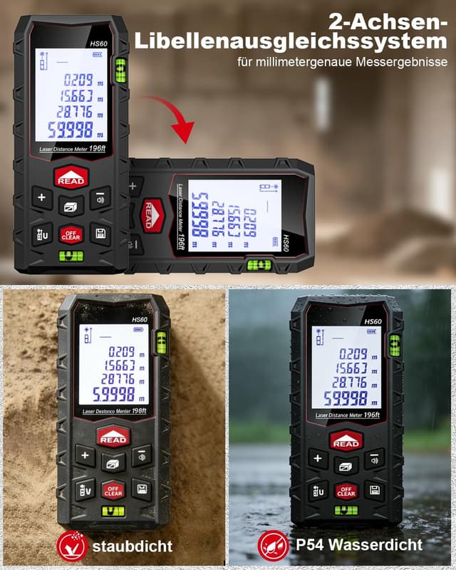 Thumbnail 2 de Charcity Laser-Entfernungsmesser 60 m