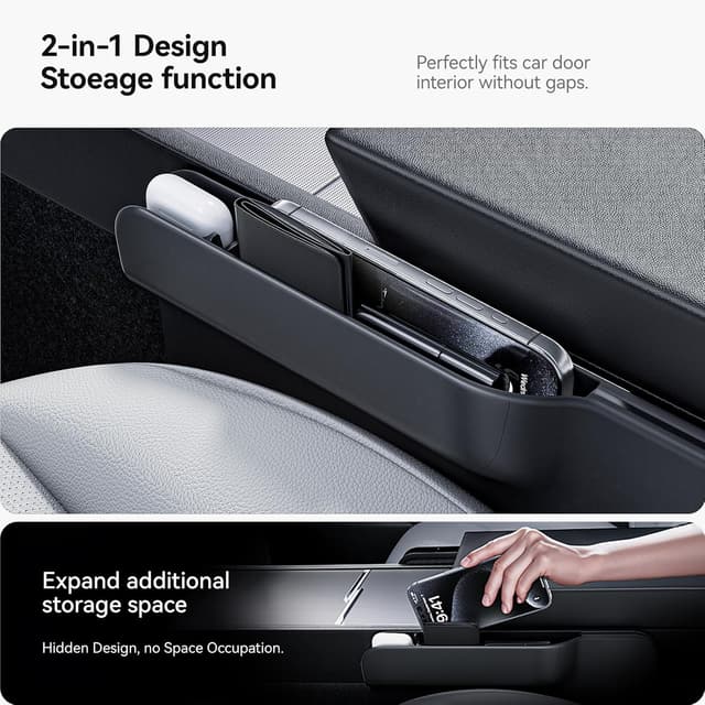 Thumbnail 2 de YONZEE 2-in-1 Car Steering Wheel Desk Tray — Organizer