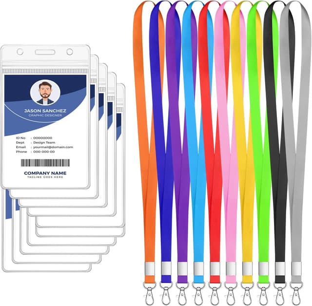 Detalle de Vicloon Tour de Cou Badge 10 pièces