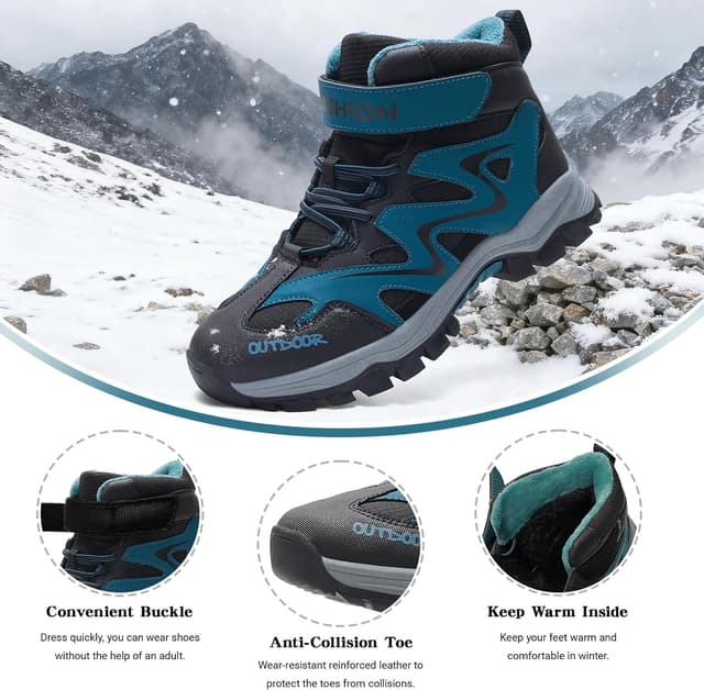 Detalle 2 de ASHION Winterschuhe Kinder Schneestiefel