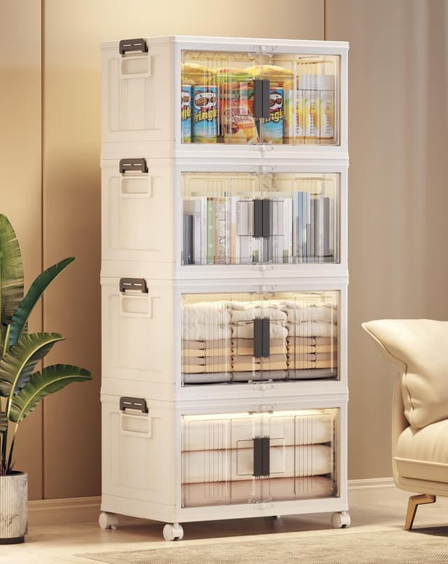 Detalle de OlarHike 48QT Lockable Storage Bins with Lids