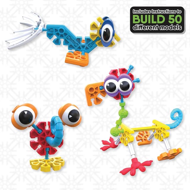 Detalle de Basic Fun 85618 Budding Builders set 100 pieces 🚂