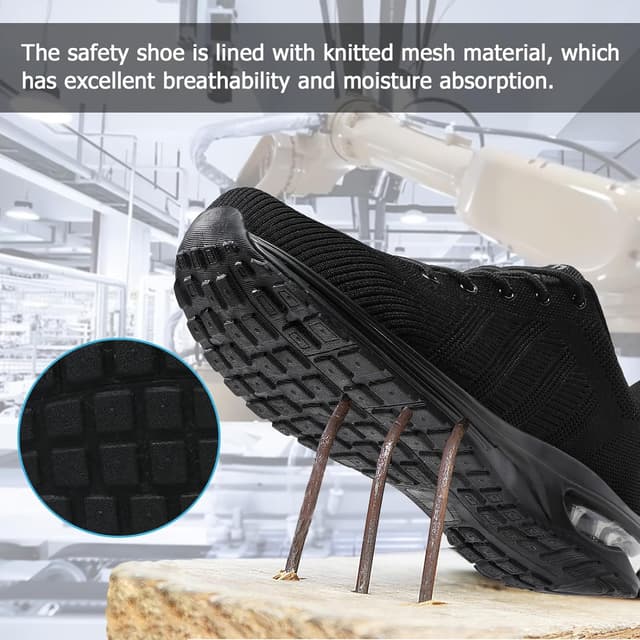 Thumbnail 4 de Lightweight Steel Toe Caps Trainers Safety Shoes