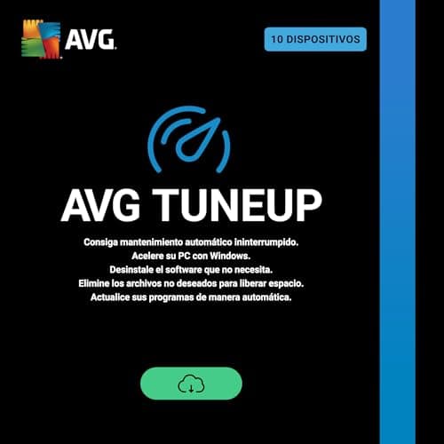 Detalle de AVG TuneUp 2026 para PC y Mac: limpieza y mantenimiento digital para 10 dispositivos (1 año)