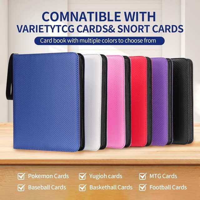 Thumbnail 4 de Card Binder 720 Capacity Zippered 9-Pocket ๐ด