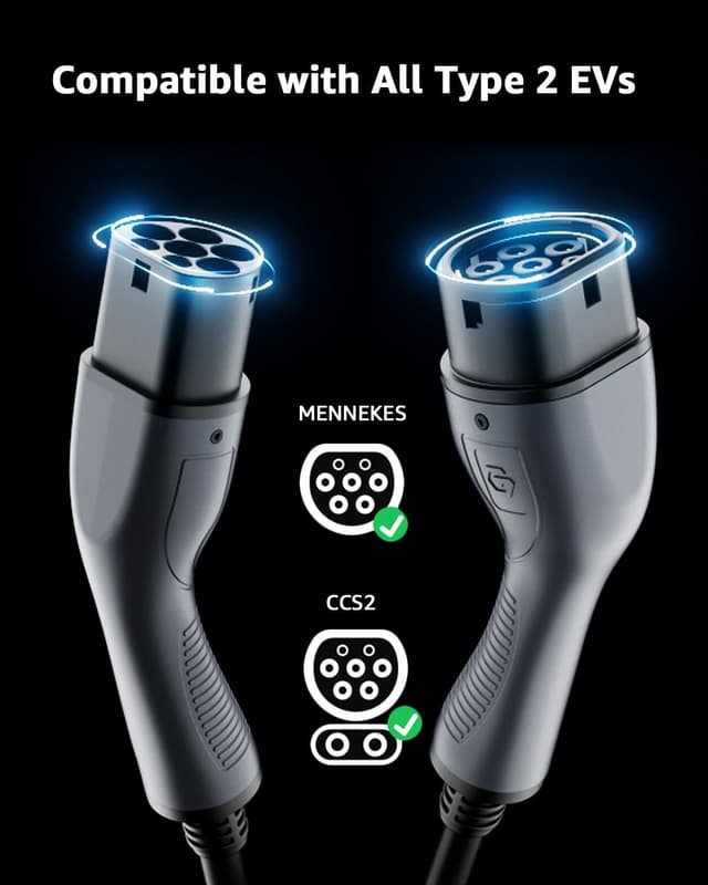 Detalle de bokman Type 2 EV Charging Cable 32A, 5m