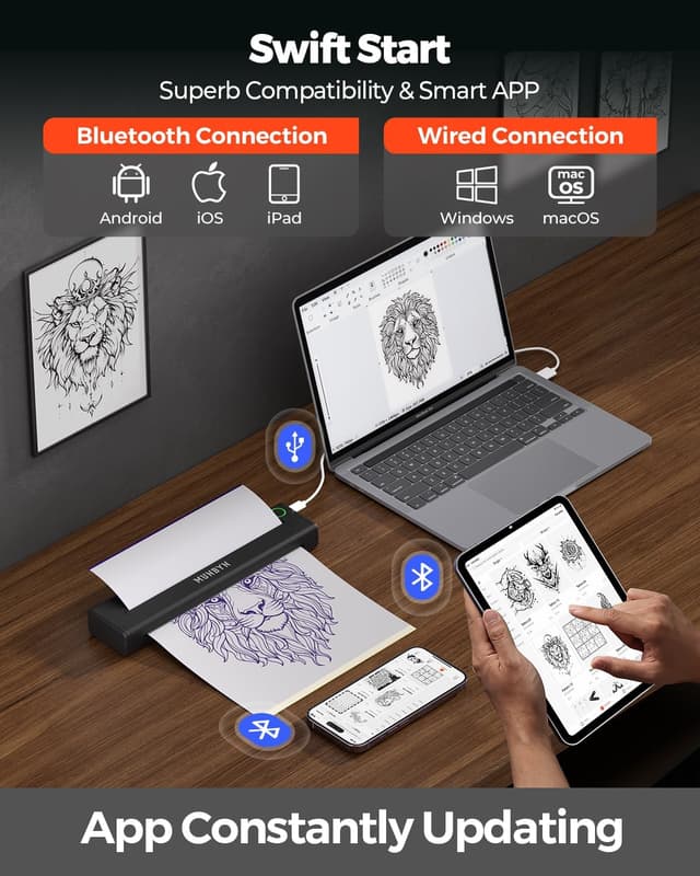 Thumbnail 3 de MUNBYN ITP05 stampante termica 2600 mAh 🖨