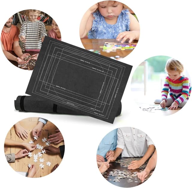 Thumbnail 3 de Zaloife Tapis Puzzle 2000 pièces Rangement noir 🧩