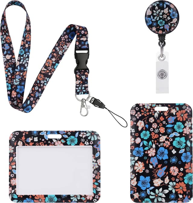 Detalle 2 de Vicloon Lanyard porta badge retrattile con cordino stampato