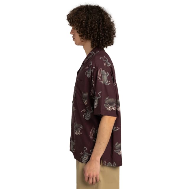 Detalle de Element Camisa de hombre Resort de manga corta en viscosa (colección Mainline)