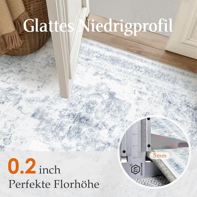 Thumbnail 6 de HUGEAR Vintage Waschbarer Teppich 240x300 cm