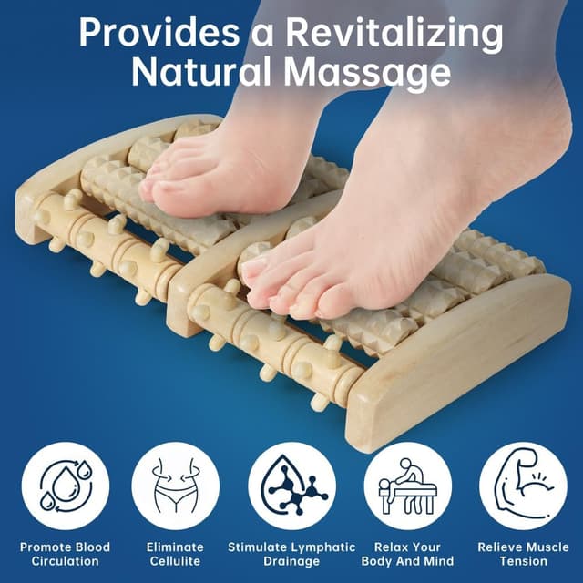 Thumbnail 2 de ACWOO Massaggiatore per Piedi Rullo in Legno