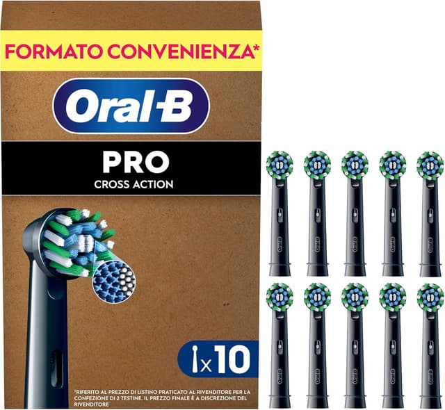 Detalle de Oral-B Testine Pro Cross Action Black 10 pezzi